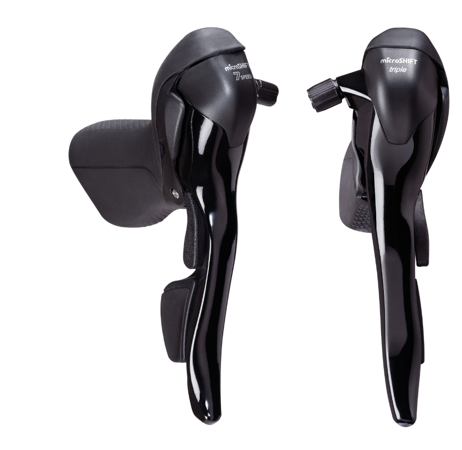 MICROSHIFT Drop Bar Shifter - SB-R373 - 2x7 Speed Pair - (Shimano Road)