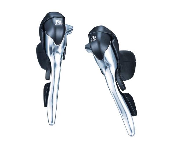 MICROSHIFT Drop Bar Shifter - R9 SB-R492 - 2x9 Speed - Pair (Shimano Road) Silver