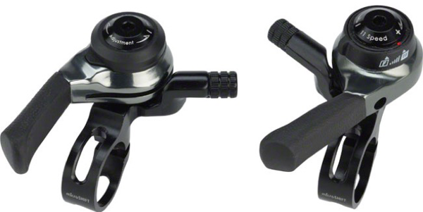 MICROSHIFT Thumb Shifter - SL-M11 - 2/3 x 11 Speed - Pair (Shimano Mountain)