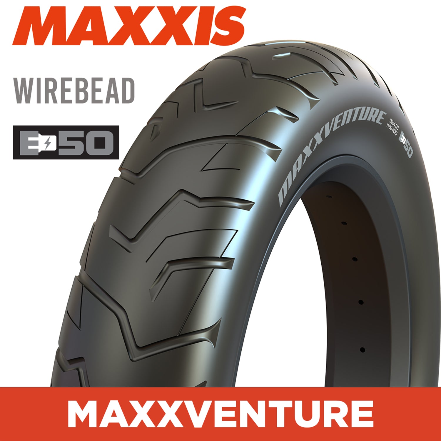 MAXXIS MaxxVenture - 20x4.0 e-Bike E50 - Wirebead 27x2 TPI