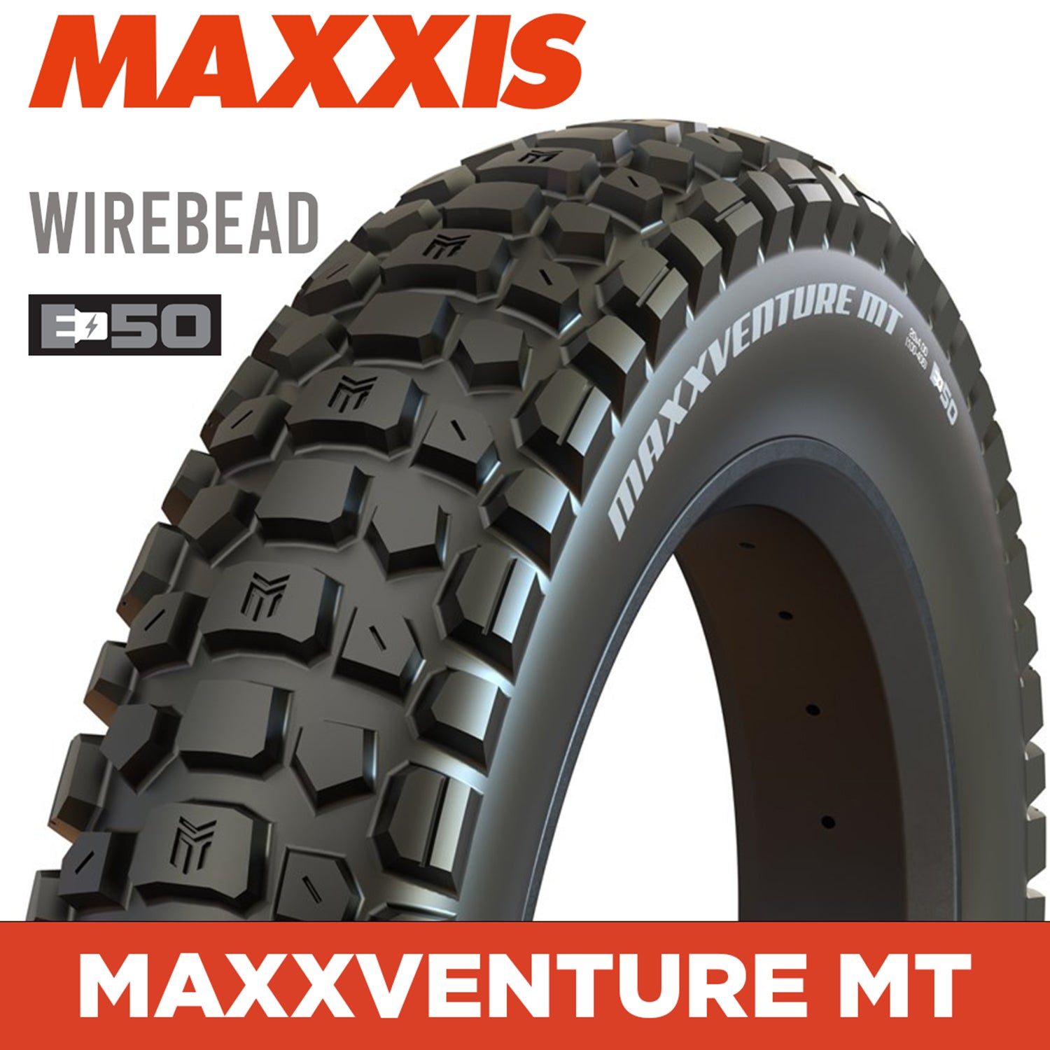 MAXXIS MaxxVenture MT - 20x4.0 e-Bike E50 - Wirebead 27x2 TPI