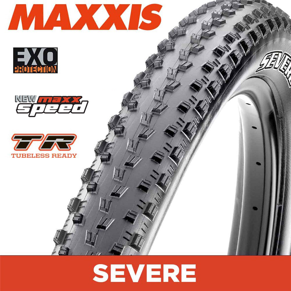 MAXXIS Severe - 29 X 2.25 - Folding TR - EXO 120 TPI - MaxxSpeed XC - Black