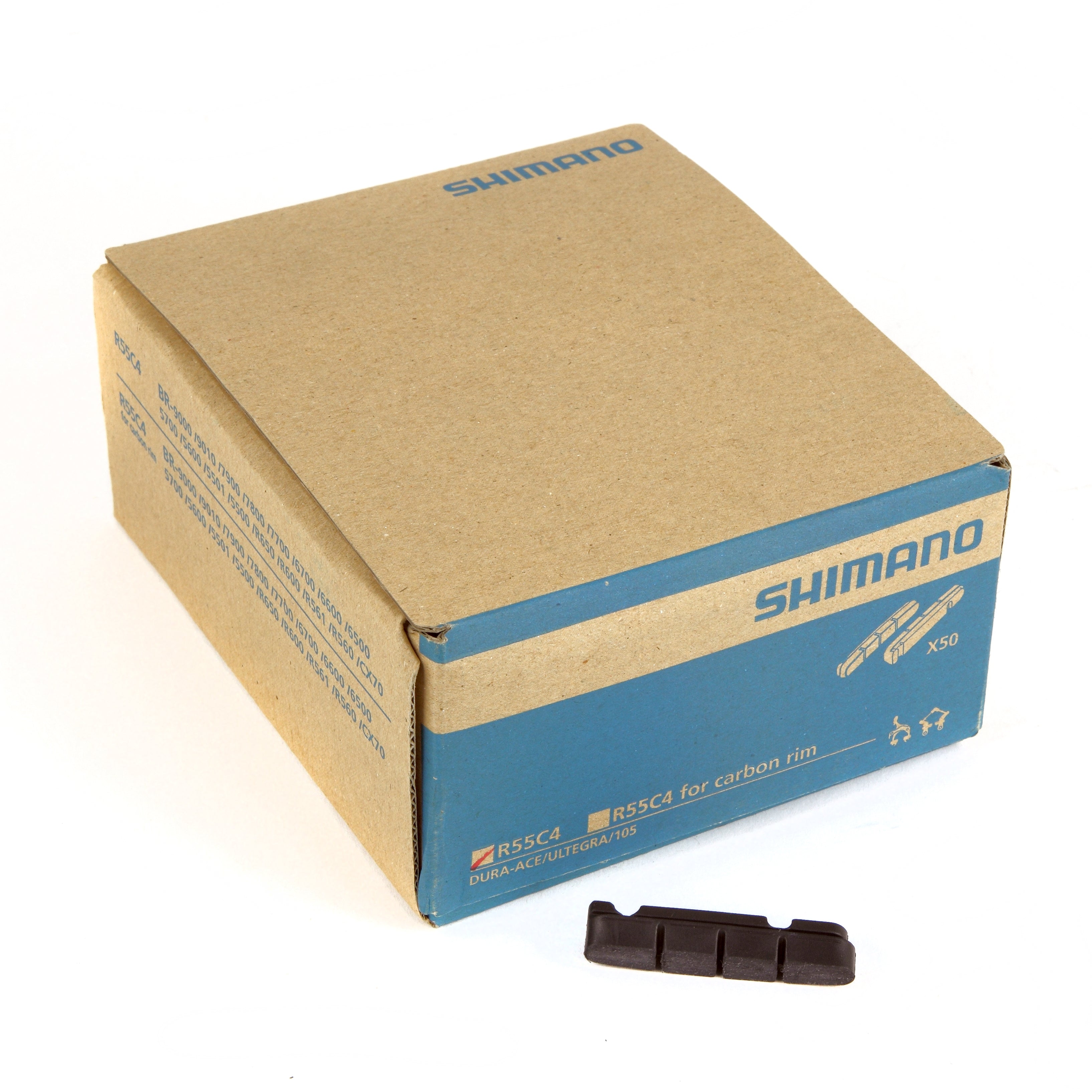 SHIMANO BR-9000 BRAKE PAD INSERTS R55C4 FOR ALLOY RIMS 50 PAIRS