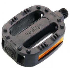 QBP Pedal Plastic Kids 1/2 X 1/8 Black