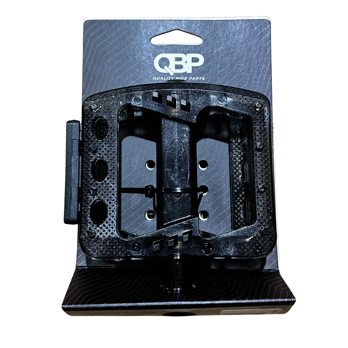 QBP Pedal - Polycarbonate MTB General style - 9/16 - 100x95mm - Black
