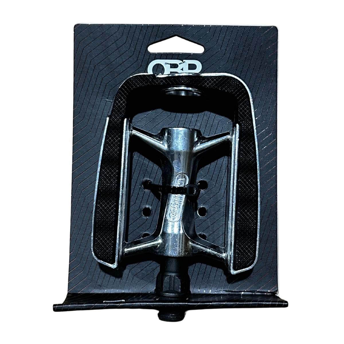 QBP Pedal Alloy Trekking W/Kraton Top- 9/16 - Du Bearing - Silver