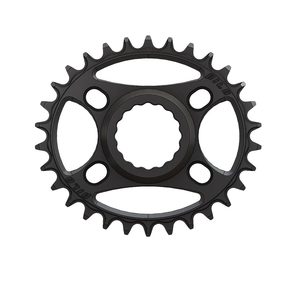 Pilo PILO Chainring - 30T Narrow Wide Elliptic - Race Face Direct HG+
