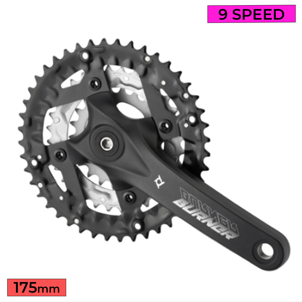 PROWHEEL Crankset MTB - Burner 401 3x9 Square Taper 113mm Axle - 175mm