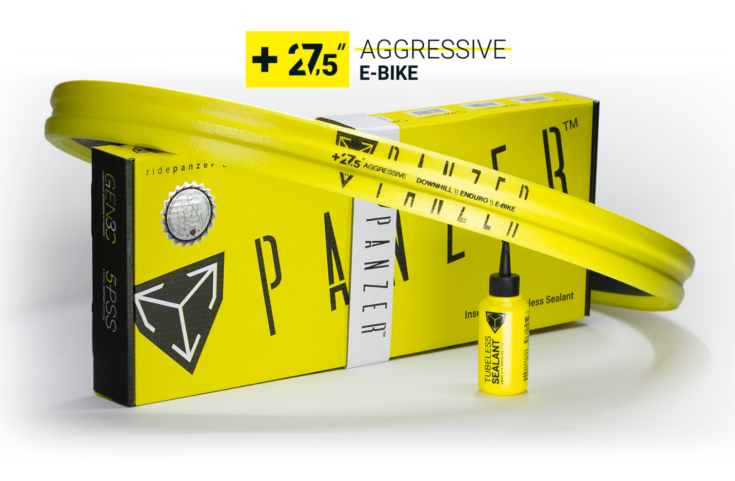 PANZER Tyre Insert 27.5 -  Aggressive E-Bike - Rim Width 33mm - 35mm - Tyre width 2.6- 3.0