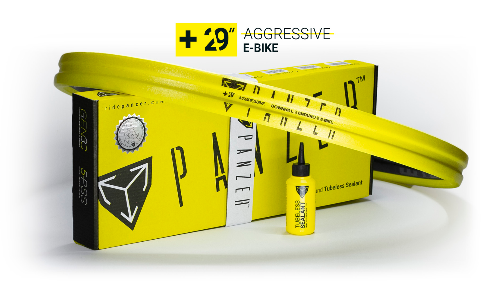 PANZER Tyre Insert 29 -  Aggressive E-Bike - Rim Width 33mm - 35mm - Tyre width 2.6- 3.0