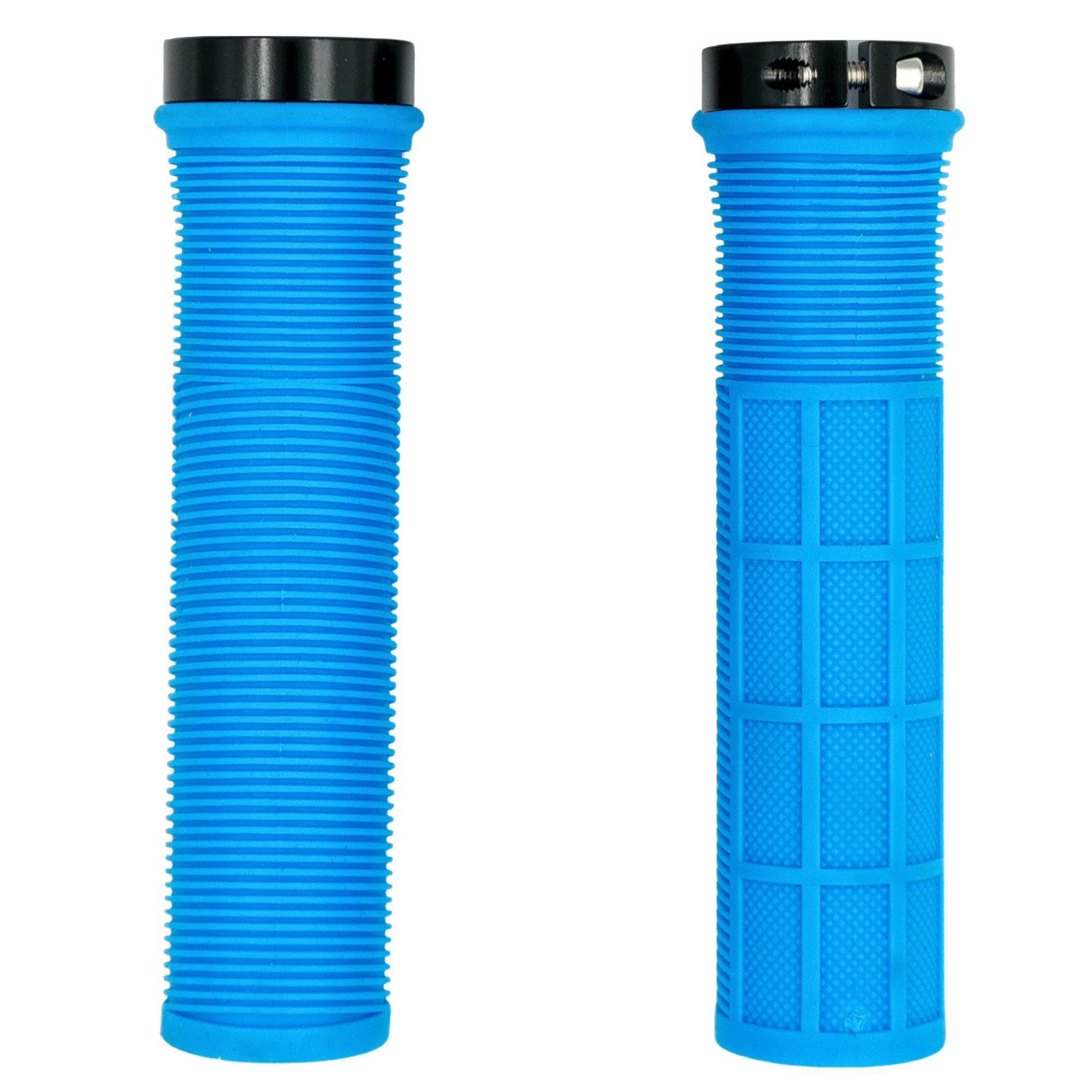 QBP Grip Mtb Lock On Single - 130mm - Blue