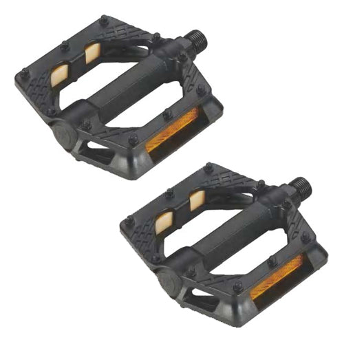 QBP Pedal - Nylon Plastic - Mtb Platform - 9/16 - Black Cn