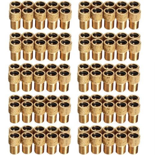 QBP Presta Valve Brass Adaptor 100PC Per Bag