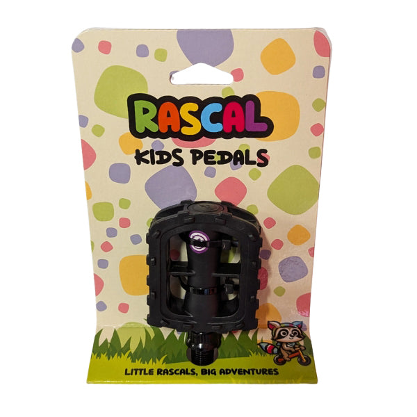 Rascal Pedal Nylon Plastic 1/2 X 1/8 - DU Bearings - Black