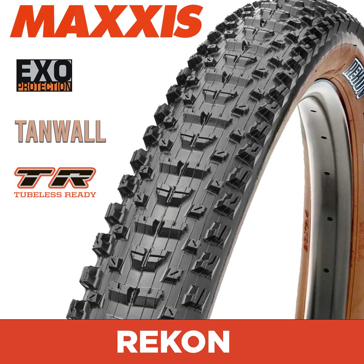 MAXXIS Rekon - 29 X 2.40 WT Folding 60TPI EXO Tanwall TR