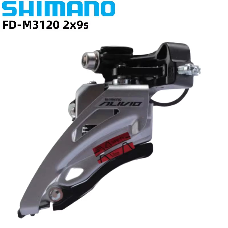 SHIMANO FD-M3120-D FRONT DERAILLEUR ALIVIO 2x9 SIDE-SWING for 36T CS ANGLE:64-69 CL48.8mm/51.8mm