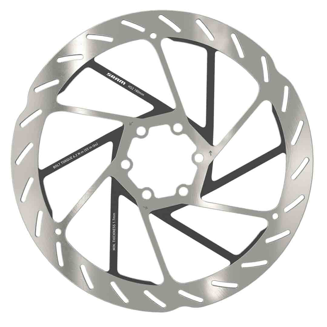 Rotor HS2 200mm 6-bolt (includes Steel rotor bolts) Rounded