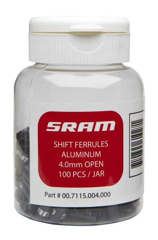 Gear Ferrule 4mm Super-Short Nose Black Quantity 100