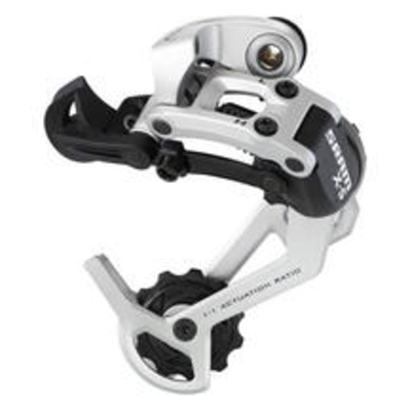 X5 Rear Derailleur Medium Cage 9 Speed Aluminium Silver