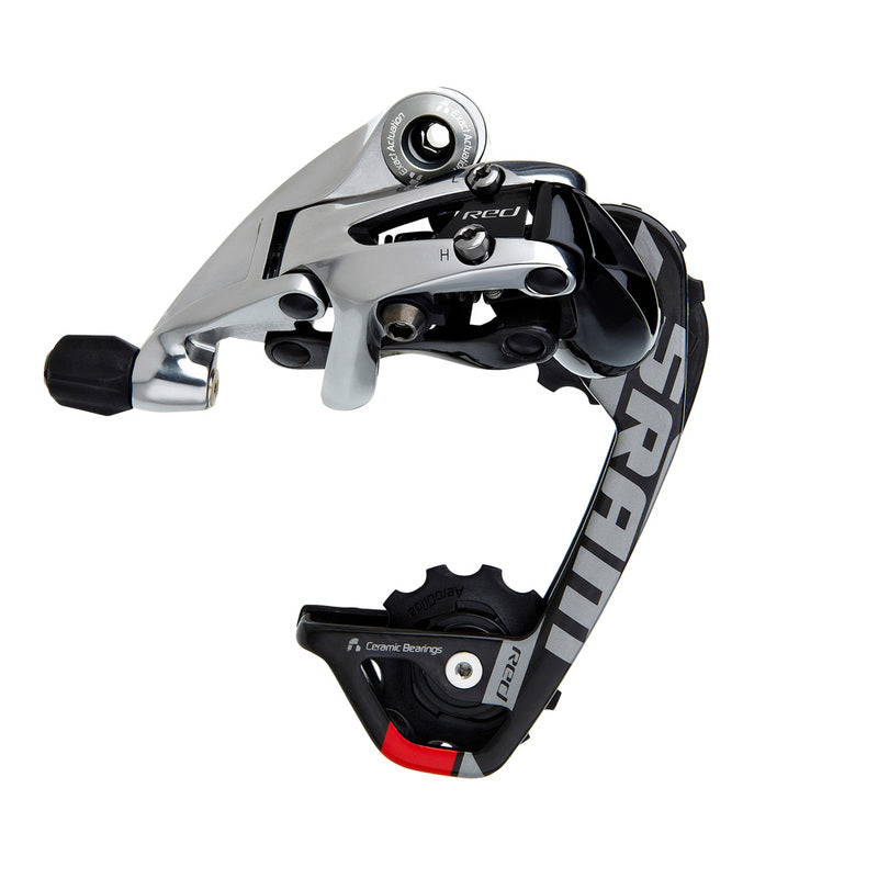 Red Rear Derailleur WiFLi Aero Glide Medium Cage 10 Spd MY12