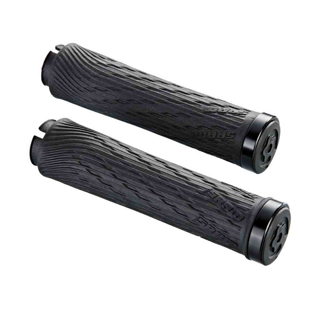 Grip Shift Lock On Grips 122mm Black/Black Clamp & End Plugs