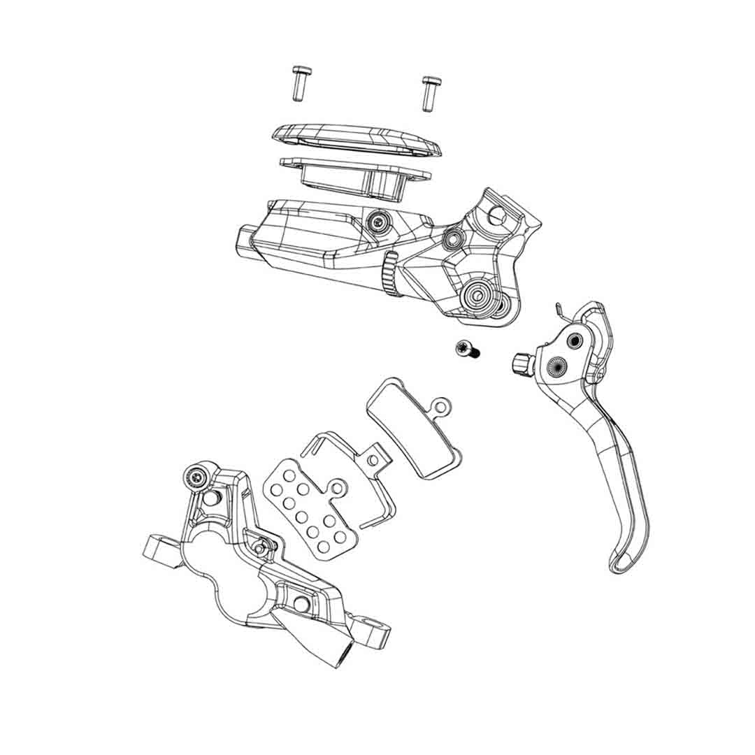 DISC BRAKE PADS - ORGANIC/STEEL (20 SETS) (POWERFUL) - TRAIL