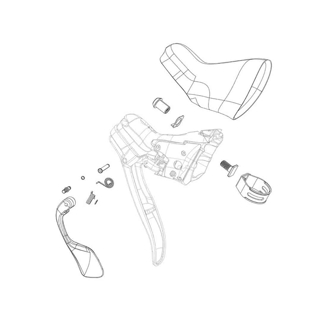 HRD/HRR Shift Lever Front Resivoir Cap/Bladder Kit Screws B1