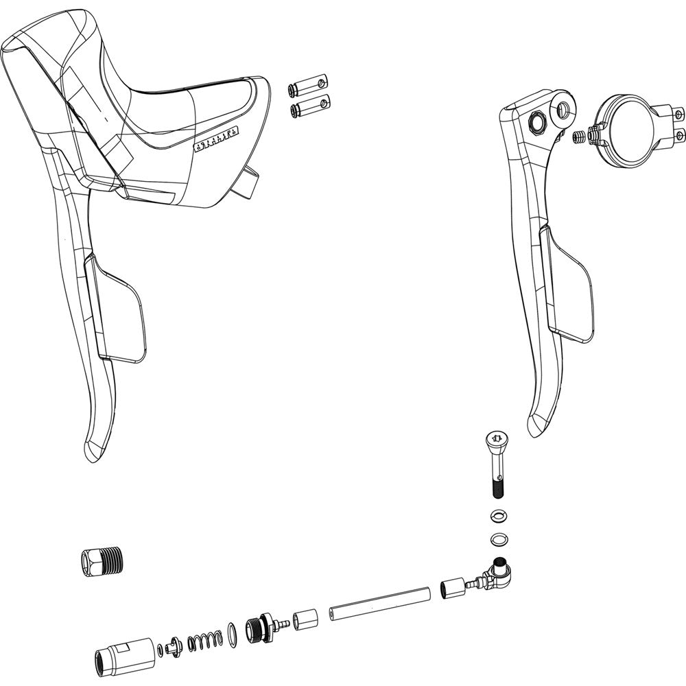 Ed Brake Lever Assembly Force eTap AXS Disc Right