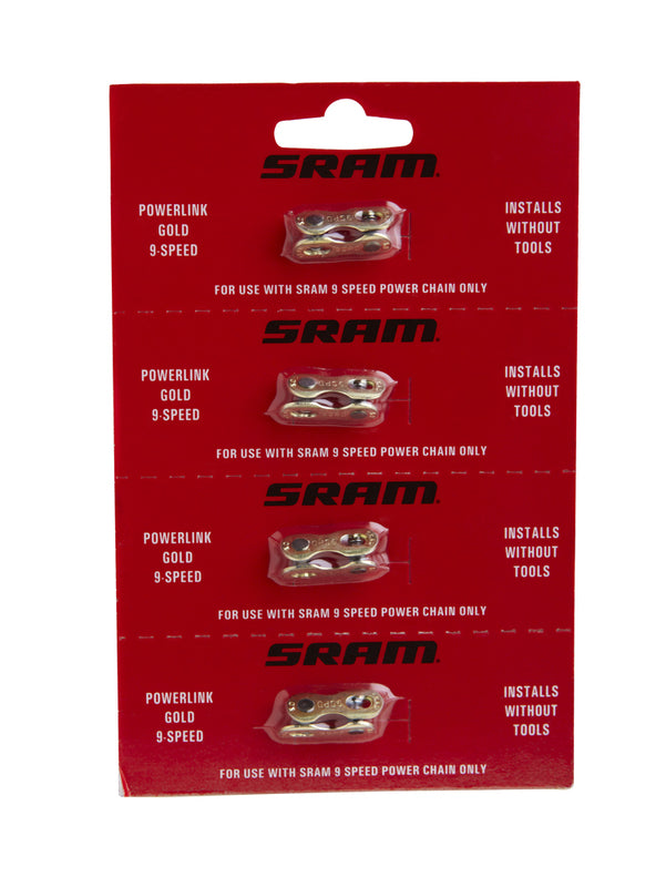 Power Lock Chain Connectors 9 Speed Gold 4 Pack