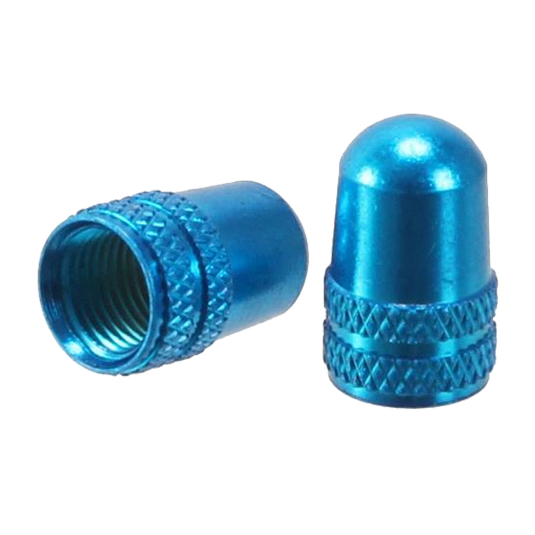 M1 Schrader Alloy Valve Caps Blue 10 pcs / Bag