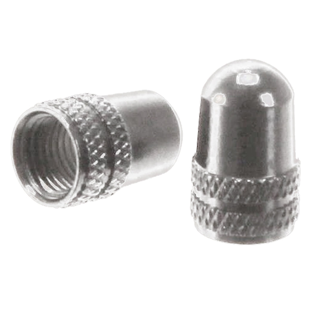 M1 Schrader Alloy Valve Caps Silver 10 pcs / Bag