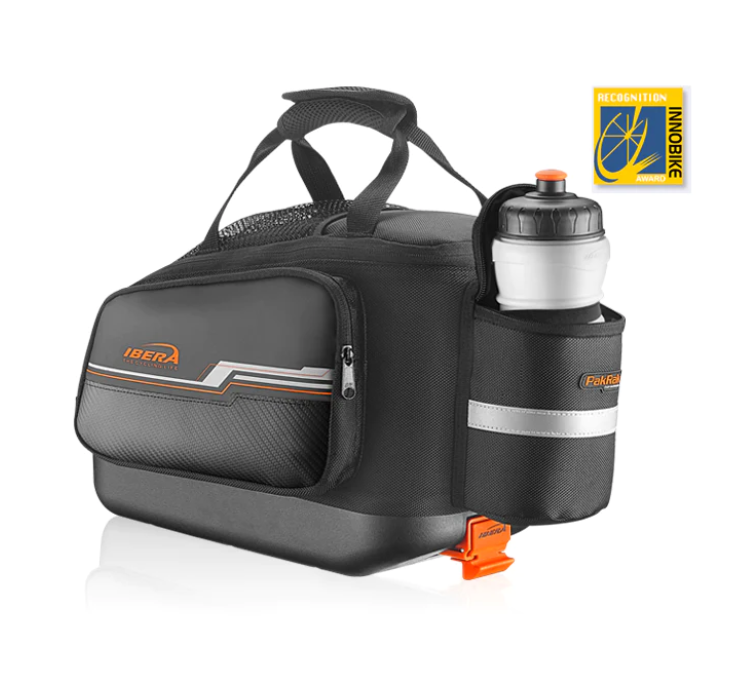 IBERA PakRak Clip-on 17L with cup holder