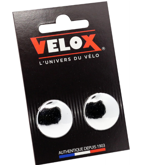 VELOX Handlebar Ends - Chrome 2 pack