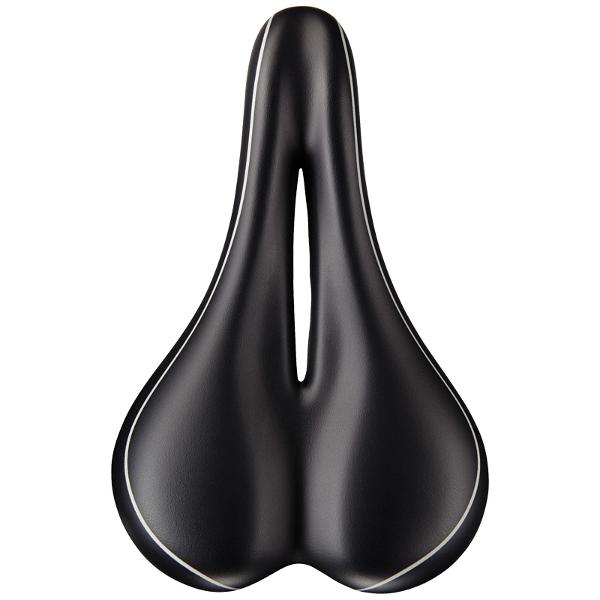 VELO Saddle MENS - GEL - Centre Cut Out - Steel Rails - 274 x170 mm - 409g