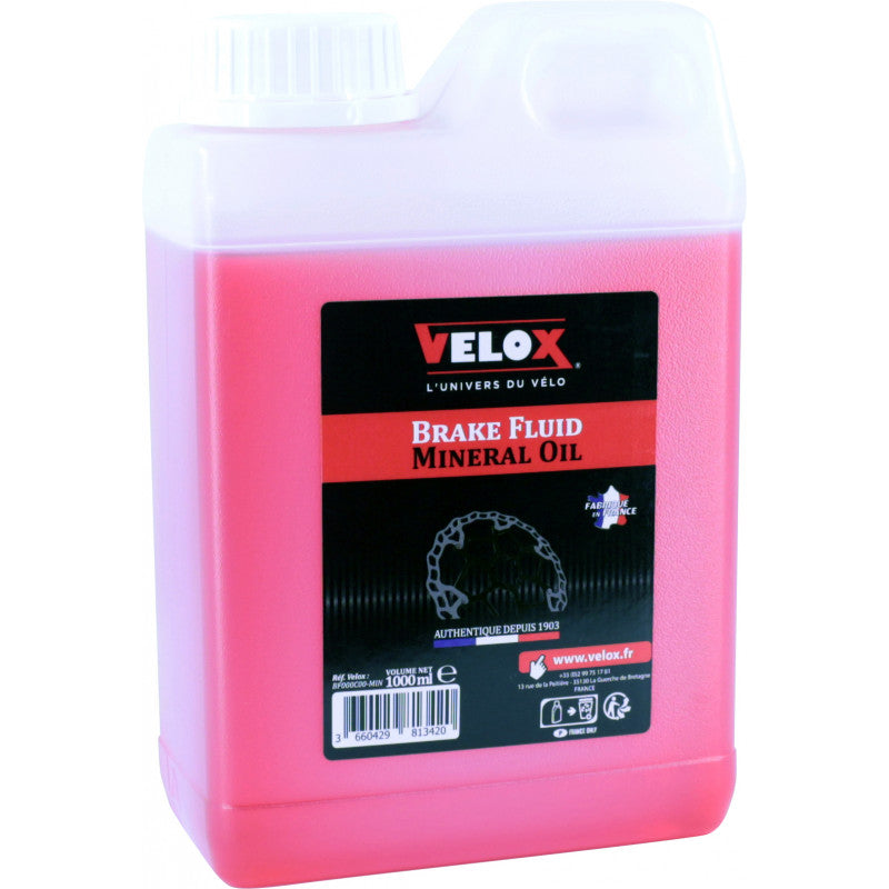 VELOX Brake Fluid - Mineral Oil - 1000ml Bottle