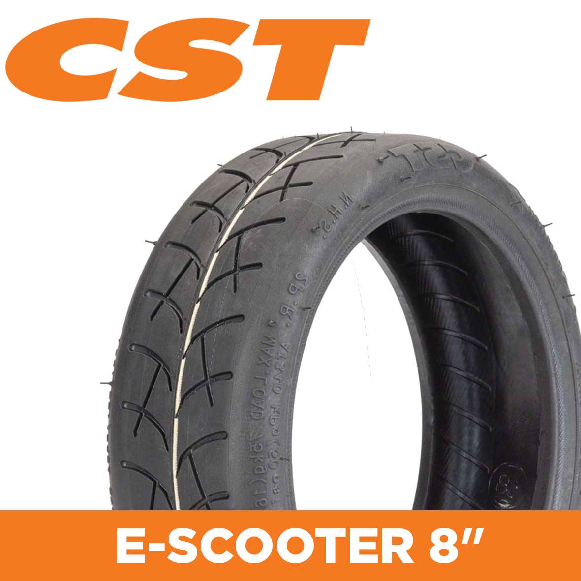 CST Tyre E-Scooter C9287 - 8.5 x 2.0 - Rim Size 6.10x1.38 - Sectional Width 50mm - Tube Type - Load 75kg