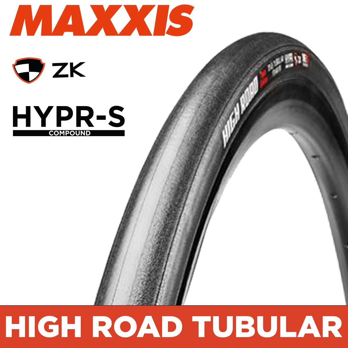 MAXXIS HIGH ROAD 700 X 25 TUBULAR HYPR-S/ZK/ONE70 (Team Edition) 80mm Modular valve stem with removable valve core