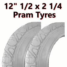 TYRE 12.1/2 x 2.1/4 WHITE Smooth, City/Scooter/Pram Tread