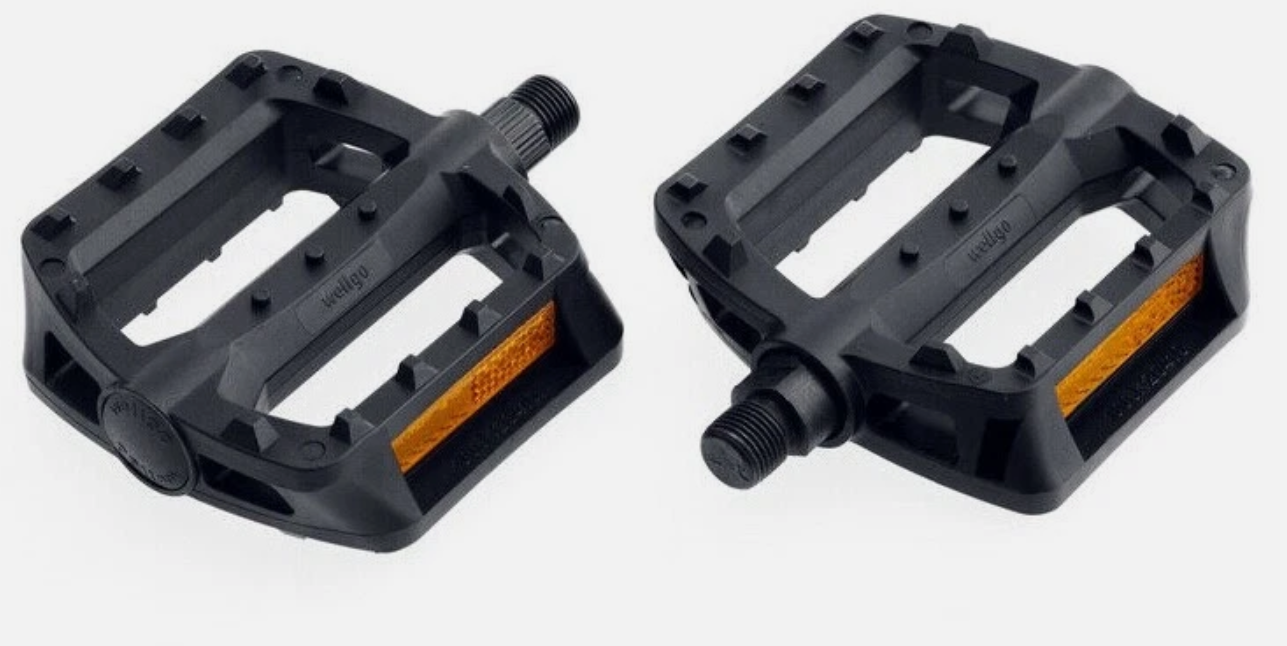 QBP Pedal Plastic Mtb Platform 1/2 X 1/8 Black