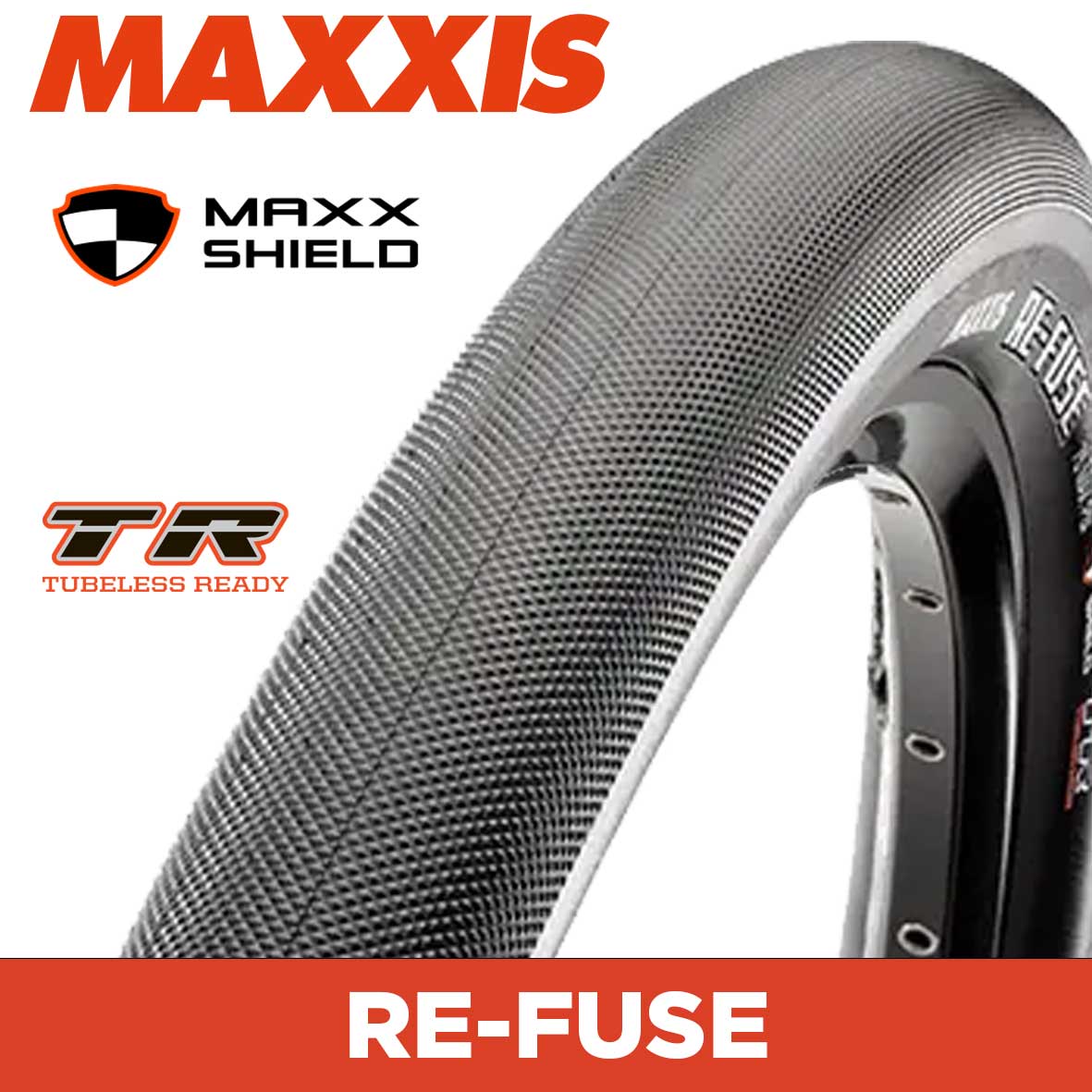 MAXXIS Refuse - 700 X 32 Folding 60TPI Carbon Bead MaxxShield TR