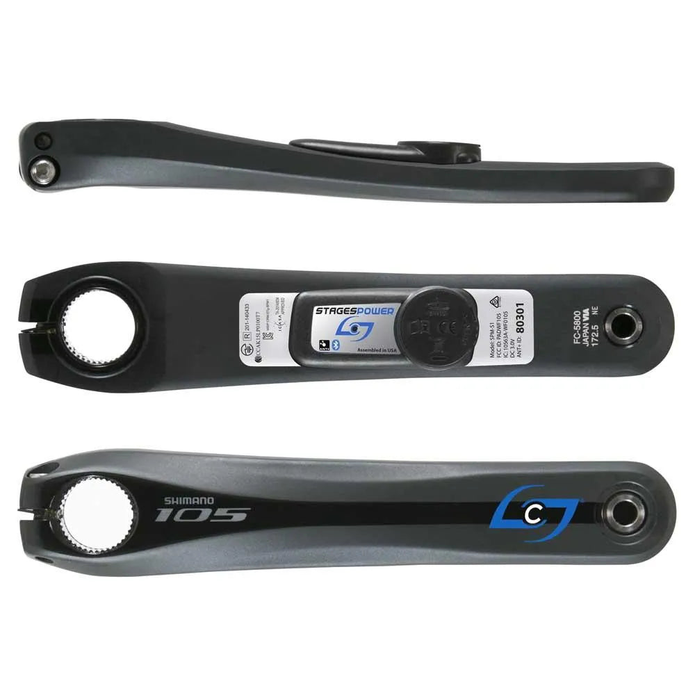 STAGES 105 5800 POWER METER BLACK 175MM
